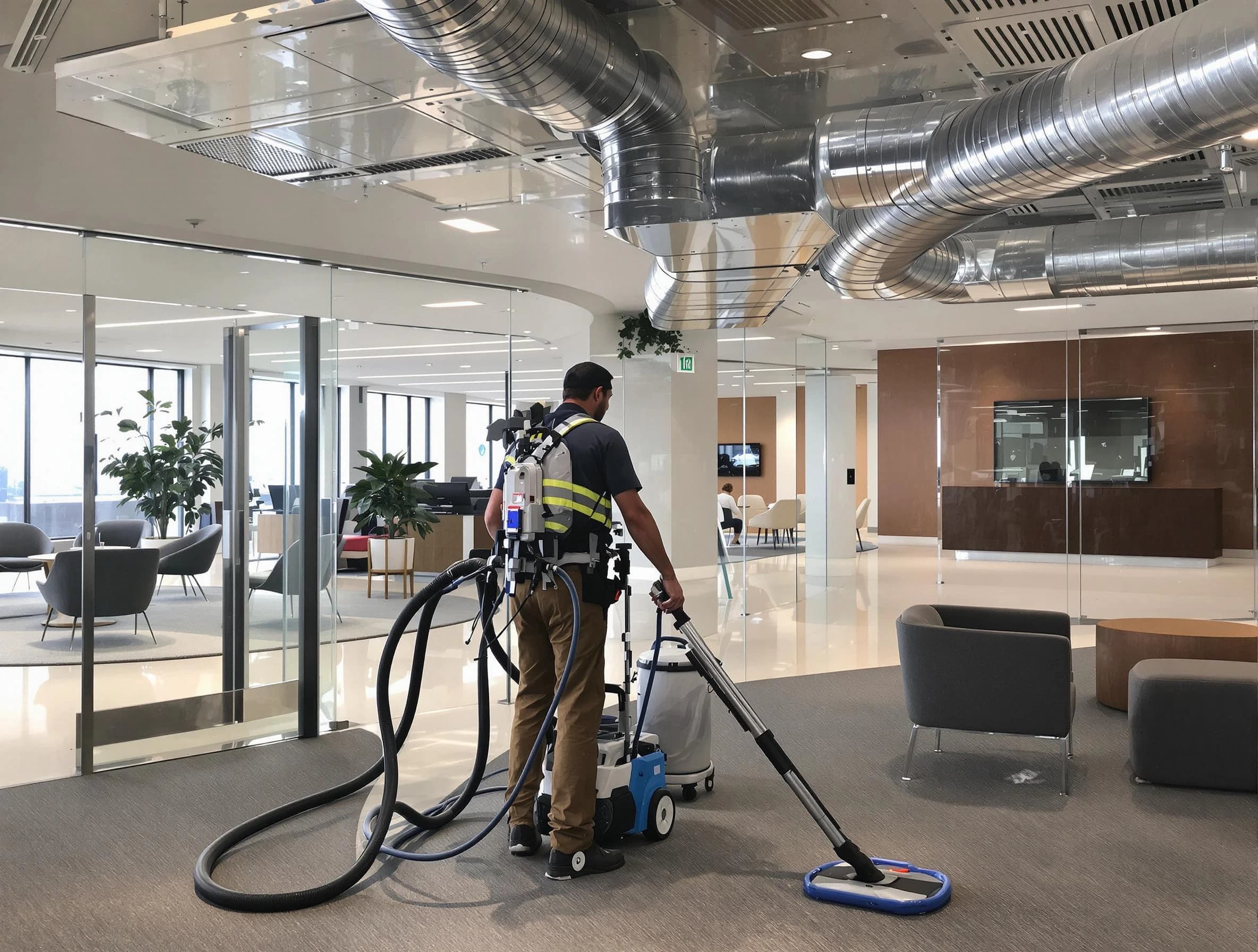 Commercial duct cleaning service by Gallatin Air Duct Cleaning in Gallatin