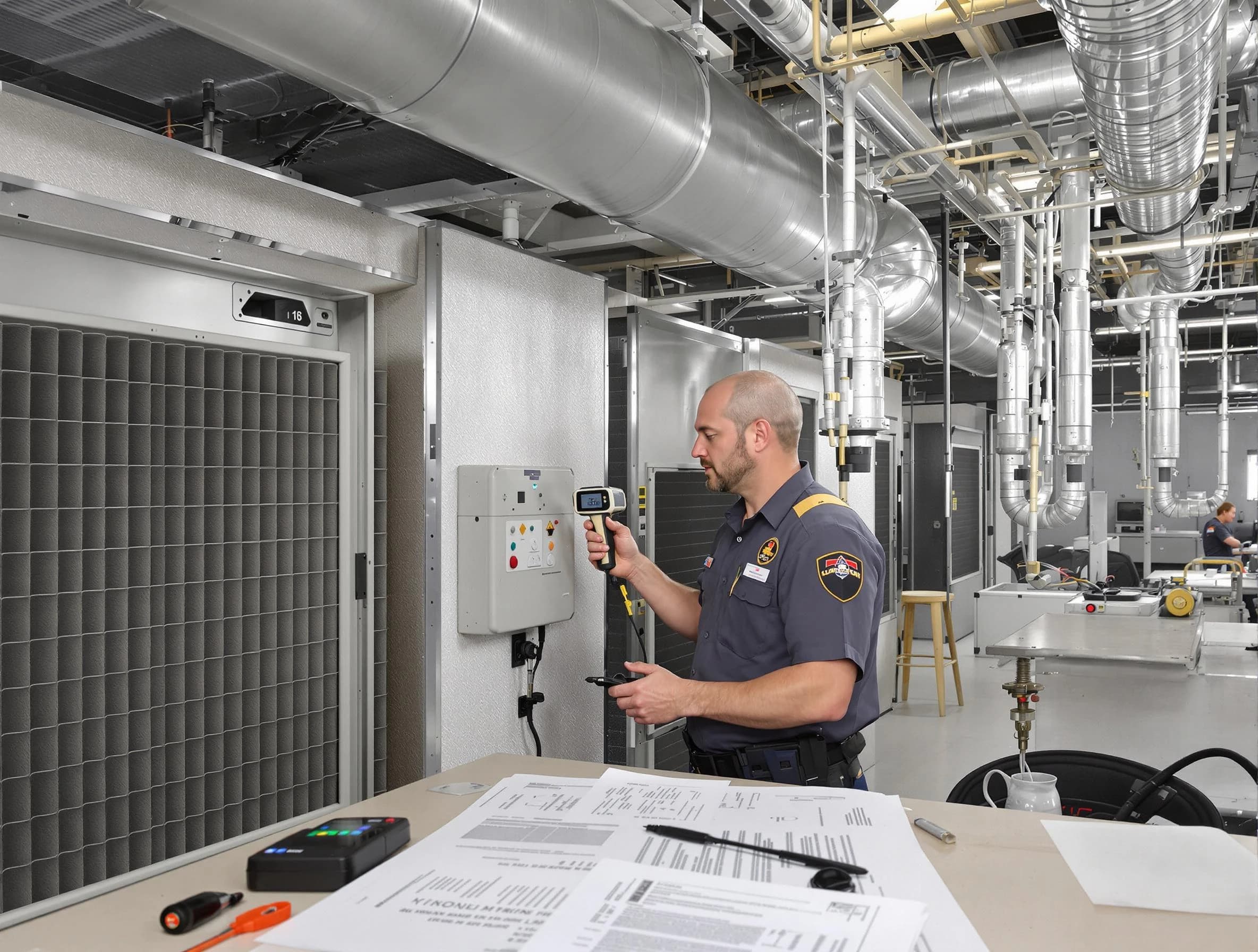 Professional filter system inspection by Gallatin Air Duct Cleaning in Gallatin