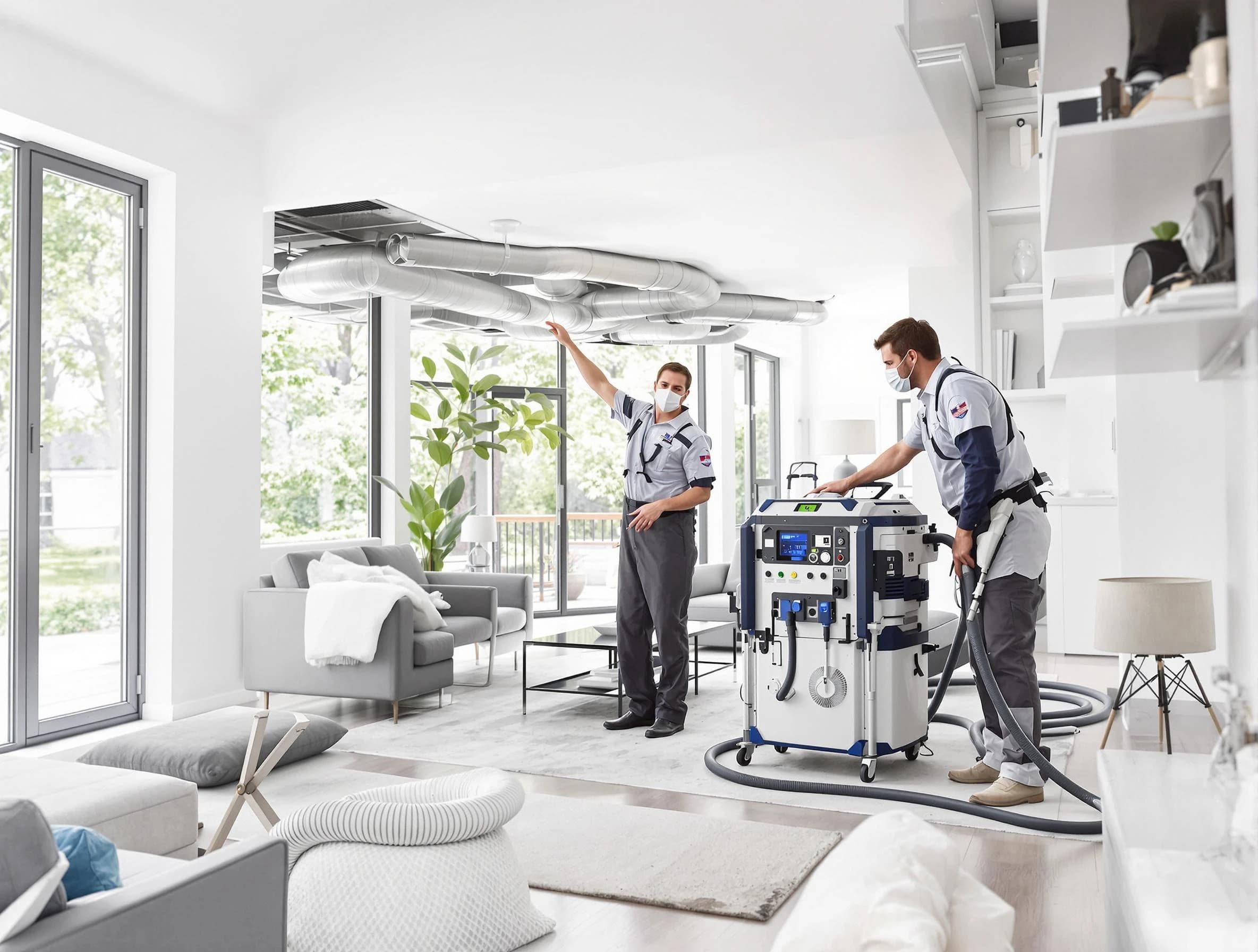 Gallatin Air Duct Cleaning professional conducting pure air duct cleaning with state-of-the-art equipment in Gallatin