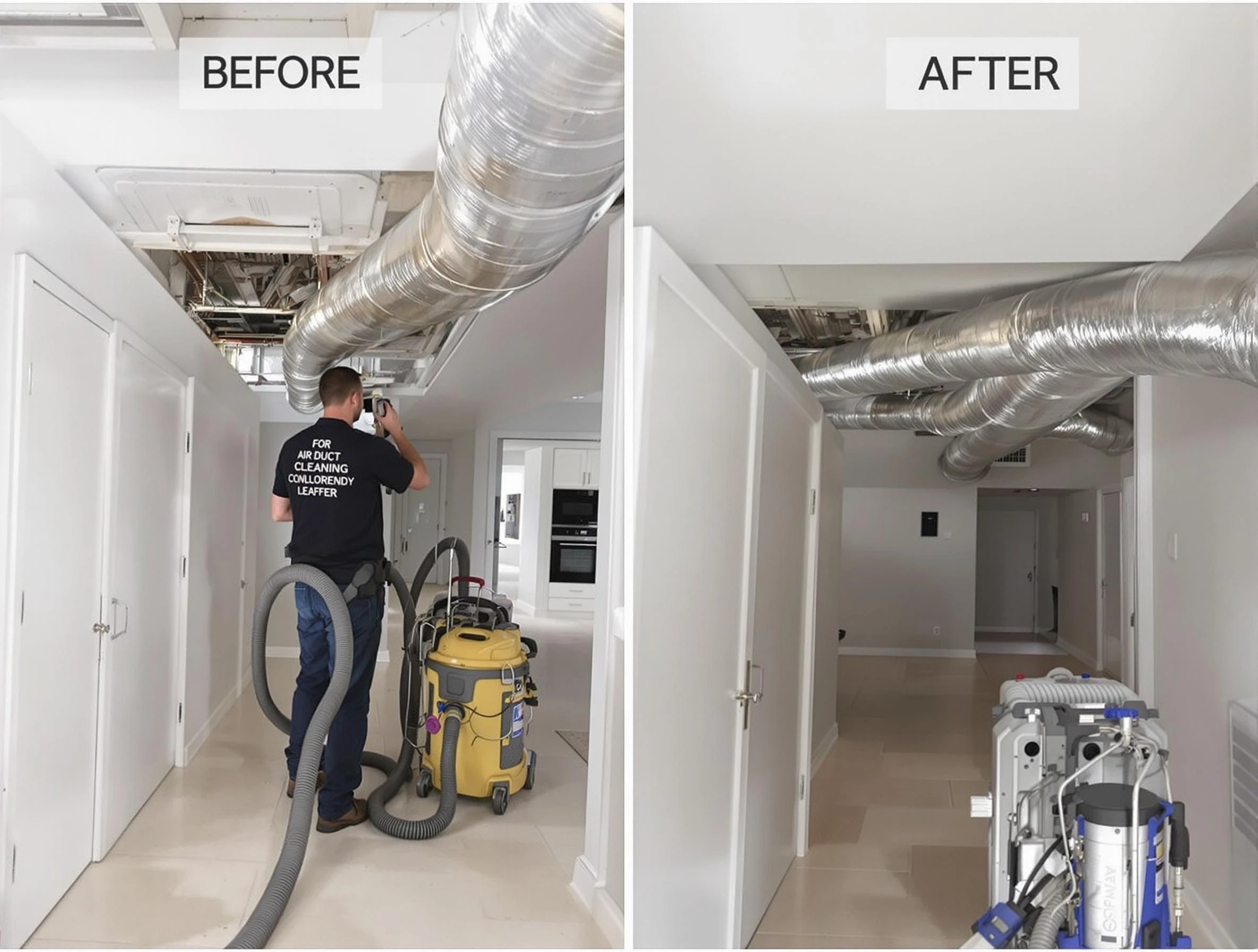 Gallatin Air Duct Cleaning professional performing thorough air duct cleaning in Gallatin