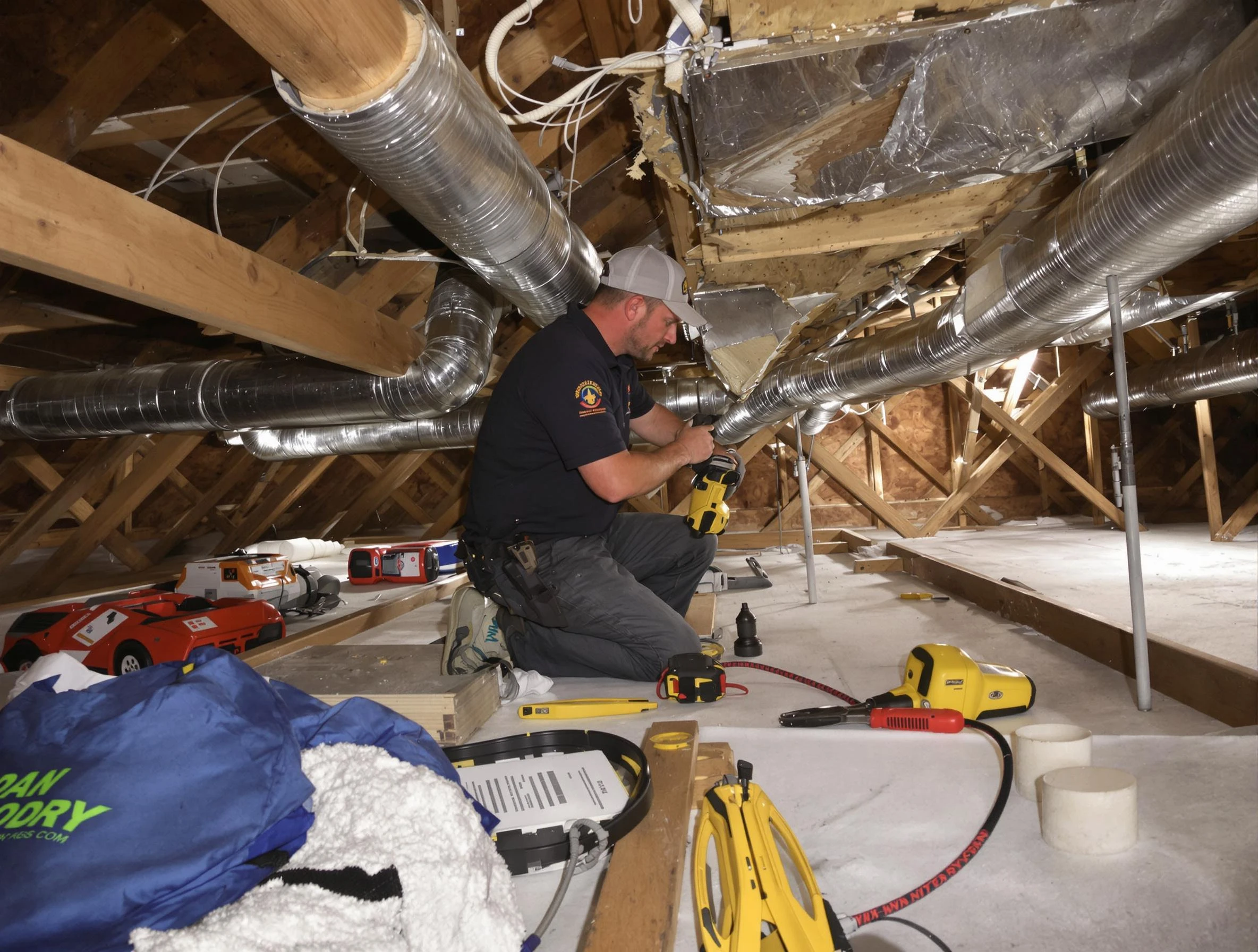 Professional air duct repair by Gallatin Air Duct Cleaning in Gallatin