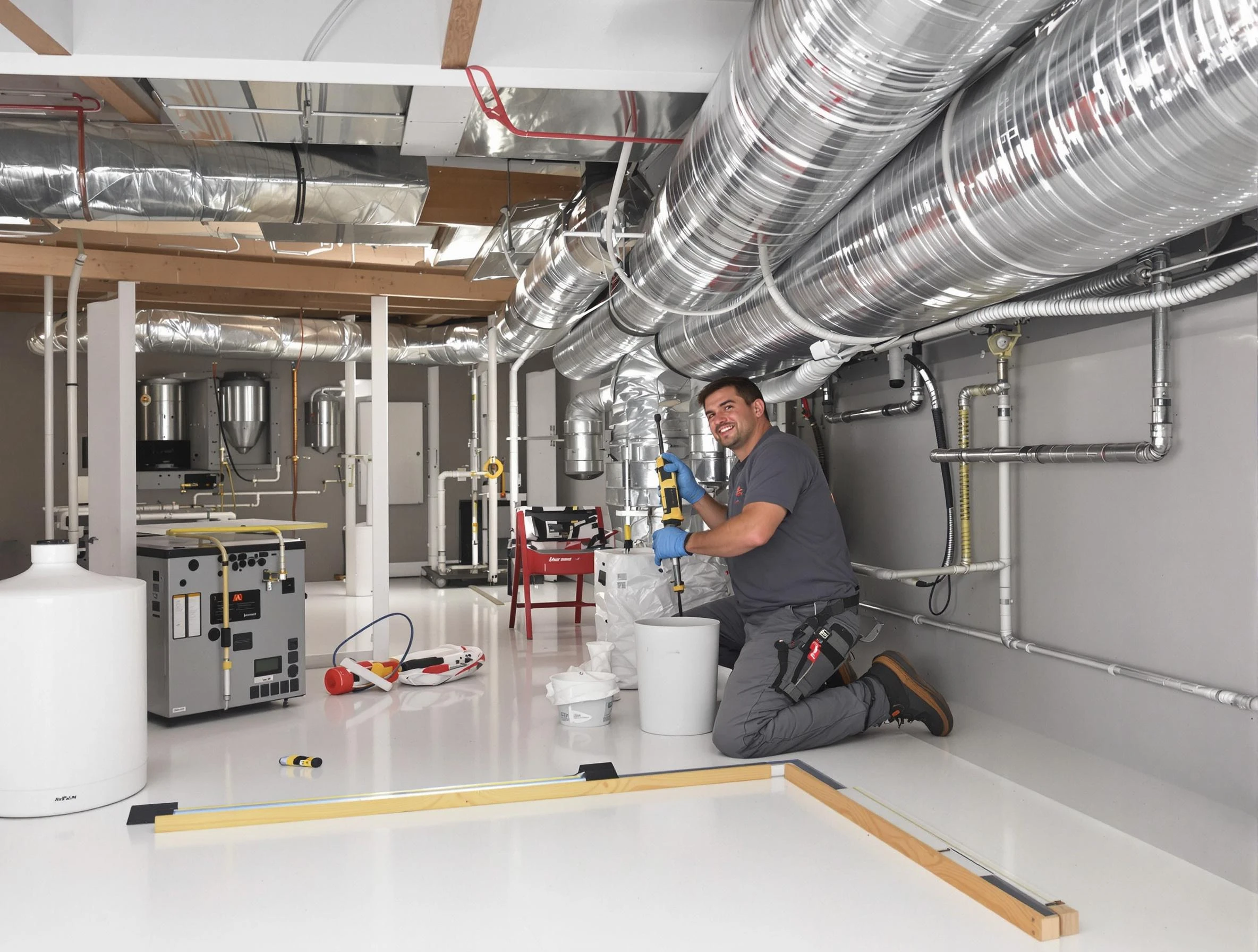 Professional duct sealing service by Gallatin Air Duct Cleaning in Gallatin