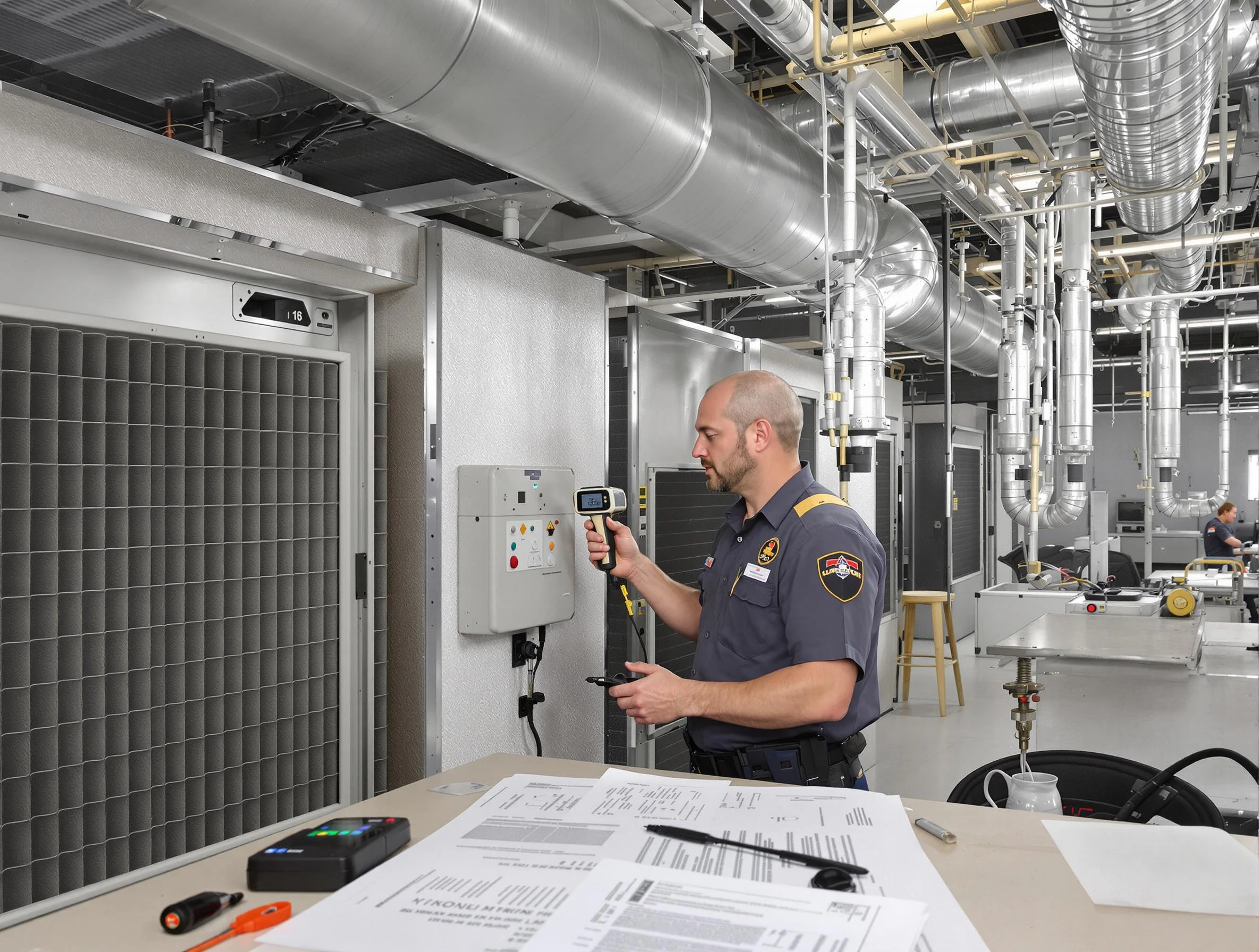 Professional filter system inspection by Gallatin Air Duct Cleaning in Gallatin