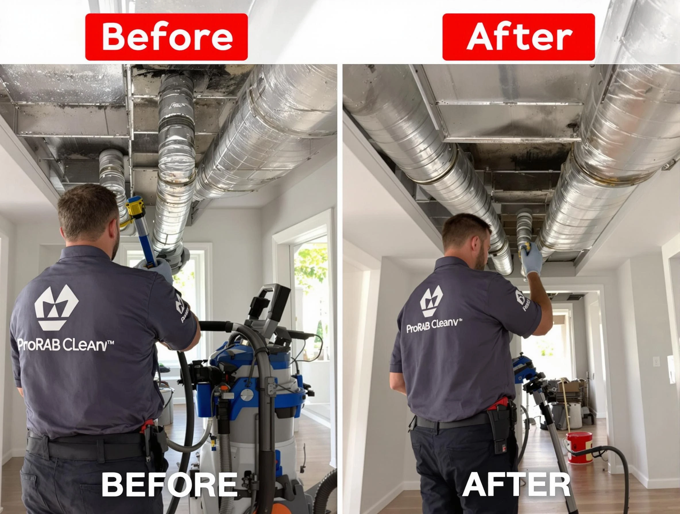Gallatin Air Duct Cleaning expert performing thorough residential duct cleaning in a Gallatin home